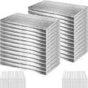 24P Garage Door Insulation Panels Kit 0.24"T Double Bubble Reflective Aluminum Foil 6MM Sheet Thermal Pre-Cut Insulation Shield 240 Tapes Winter Clod and Summer Heat for Attic Garage Wall (24" x 48")