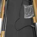 Electric Treadmills for Home with Incline, Walking Pad Treadmill with Handle Bar, 0.6-7.6MPH Portable Small Treadmills with Handles for Home Small Spaces, 3.0HP Walking Pad with Incline and 350LBS (Black-1)