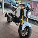 Adjustable Motorcycle Handlebar Compatible With Honda Grom MSX 125 MSX125SF 2013-2023 2024 2025 CNC Separated Clip-on Sport Handle Bars Kit (Black)