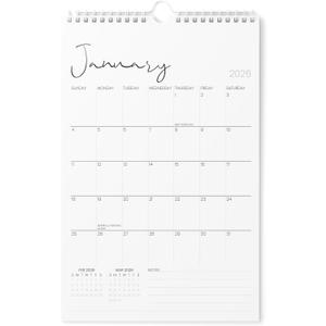 Karto Wall Calendar 2026 - Vertical 11x17 inch January 2026 to June 2027 - Boost Your Productivity and Easy Planning with the Aesthetic Monthly Calendar - Cursive (Large)