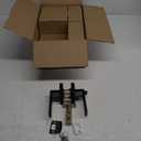 6 Pack Matte Black Door Handles, Keyless Interior Door Knobs, Privacy Door Lever Locksets for Bedroom Bathroom, Heavy Duty Square Door Lock (2.0lb), Reversible for Left&Right Handled Doors