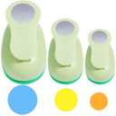 UCEC Circle Cutter, 3 Pcs Circle Punch, Craft Paper Hole Cutter for Crafting, 3/8 5/8 1 Inch Hole Punch for Paper Crafts