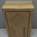 SpaceAid Spice Drawer Organizer with 28 Spice Jars, 386 Spice Labels, 4 Tier Seasoning Rack Tray Insert for Kitchen Drawers, 13" Wide x 17.5" Deep