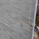 Room Divider Wood Screen Wood Mesh Woven Design Room Divider Folding Portable Partition Screen for Home Office (4 Panel, White)