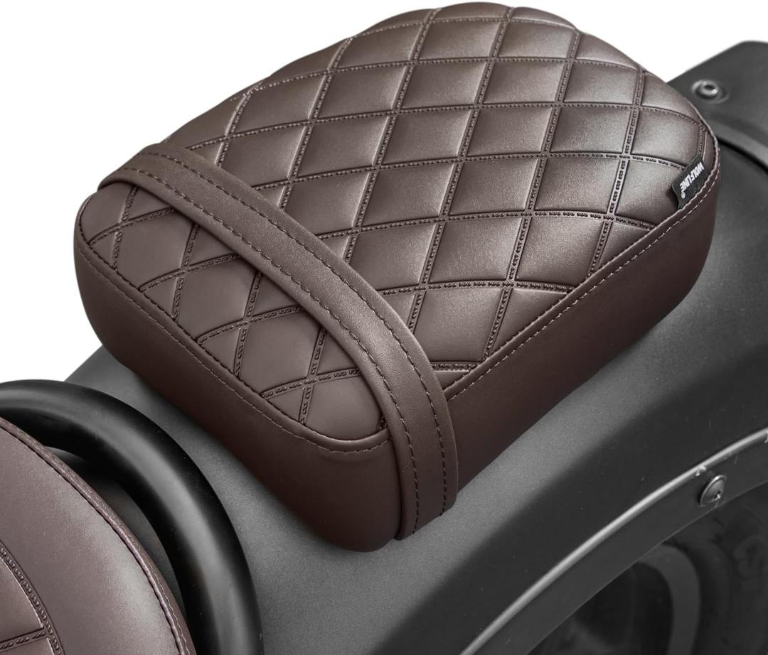 Motorcycle Rear Passenger Seat for Honda Rebel CMX 500 300 CMX500 CMX300 CM 2017 2018 2019 2020 2021 2022 2023 2024 2025 2026 Solo Pillion Pad Set (Tail Brown)