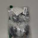 Michanco 4 Inch Black Wood Furniture Legs Set of 4 Round Replacement Wooden Bun Feet for Couch Sofa Ottoman Nightstands