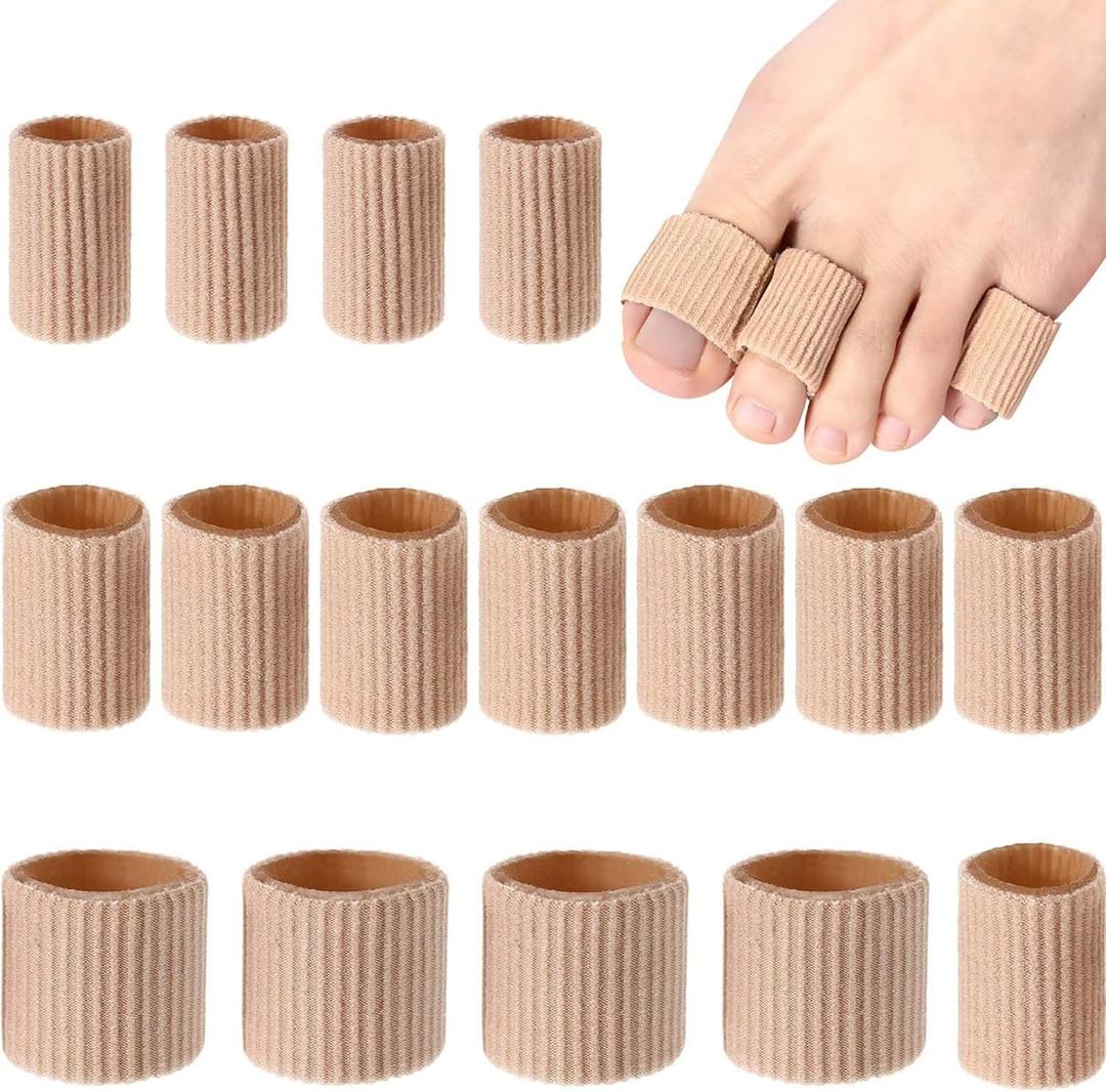BlToe Cushion Tube Sleeves Soft Gel Corn Pad Protectors for Cushions Corns, Blisters, Calluses, Toes and Fingers