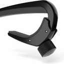 D'Addario Guitar Capo for Acoustic and Electric Guitar - Pro Capo - Adjustable Tension - Guitar Accessories - Works for 6 String and 12 String Guitars - Black