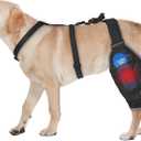 Moysoon Dog Knee Brace for Back Leg - Adjustable Breathable Canine Leg Wrap with Hot & Cold Gel Packs - Supports Large & Medium Dogs with Arthritis, Hip Dysplasia, ACL Injuries, Left Hind Leg (L)