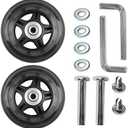 Rhinenet Replacement Luggage Suitcase Wheels OD 80mm PU Replacement Wheels with ABEC-7 Bearings Roller attachable wheels for duffel bag Trolley Bag, Inline Skate and Caster Board