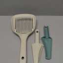 2 Pack Cat Litter Scoop & Deshedding Brush Set  Includes 2 Cat Litter Scoops + 2 Deshedding Brushes for Litter Box Cleaning & Cat Hair Care
