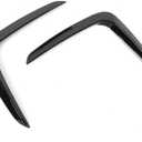 2Pcs Front Bumper Air Vent Trim, Glossy Black, Enhanced Aerodynamic Performance for X3 X4 G01 G02 M Sport 2018-2021, Inc