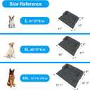 Wn's Day Luxurious Dog Couch Bed, Washable Calming Dog Couch Cover, Removable Couch Protector for Dogs, Waterproof Sofa Bed, Pet Bed Mats for Couch, Pet Couch Covers for Sofa(Grey, L)
