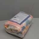 Floral 4ft Area Rug Machine Washable Soft Print Boho Carpet Non Slip Doormat Low Pile Flower Area Rugs for Living Room Bedroom Nursery Kitchen Dining Room Indoor-Beige/White/Orange