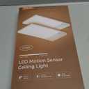 FULEN 2 Pack Rechargeable Motion Sensor Ceiling Light Upgraded, Cordless Closet Light with 12000mAh Battery, LED Shower Light for Bathroom,Pantry,Porch,Garage,3000K/4500K/6000K, Remote Control (White)