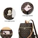 Makes Backpack Purse for Women PU Leather Travel Satchel Handbag Convertible Design Bag with Purse