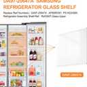 UPGRADED DA97-20647A Refrigerator Glass Shelf Replacement Compatible with Samsung Fridge Glass Shelf RS27T5200SR/AA, RS28A500ASR, RS27T5201SR/AA, RS27T5561SR/AA, RS27T5200SG Tempered Glass Upper Shelf