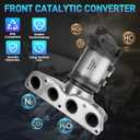 Front Catalytic Converter Compatible With Hyundai Elantra 2017-2020 Kia Forte SX S EX LX L 2017-2018 Kia Forte5 EX 2020-2021 Replace#674-092 28510-2EFB0 28510-2ESA0 28510-2ESB0