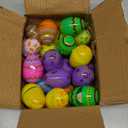24 Pcs Prefilled Easter Eggs with Mini Jesus Figurines Resin Toys Great for Kids Toddlers Easter Egg Hunt Fillers Easter Basket Stuffers Party Favor Gifts