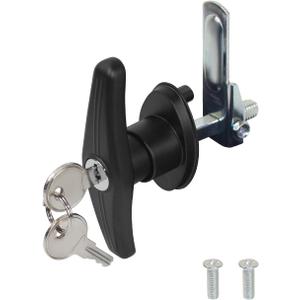 Truck Cap Camper Shell T-Handle Lock Latch Replacement Parts, Truck Bed Topper Door Locking Kit Accessories with Keys - Left Lock