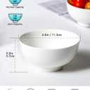 AISBUGUR Dessert Bowls Set of 8,10 OZ Ceramic Small Bowls for Kitchen,4.5 "White Ice Cream Bowls for Side Dishes,Rice,Cereal,Snack, Oatmeal,Fruit, Soup,Cereal Bowls for Dishwasher & Microwave Safe