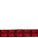 Partsam 1PC Red 15" 11 LED Light Bar Stop Turn Tail 3rd Brake Light Truck Trailer Identification ID Bar Waterproof DOT Compliant