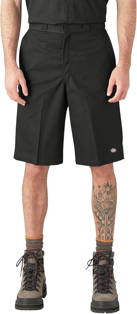 Dickies Men’s 13-Inch Loose Fit Work Shorts – Durable Outdoor Uniform Shorts with Multi-Pockets for Men on The Job, 38
