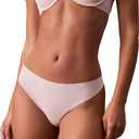 Calvin Klein Women's Invisibles Seamless Thong Panties, 3 Pack (Black, XL)