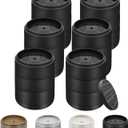 Furniture Risers Bed Risers Heavy Duty 1 inch, 2 inch, 3 inch, 4 inch Round Adjustable Bed Lifts Riser for Desk Legs Table Couch Sofa Chair Refrigerator Washing Machine (1+1+1 Inch, Black, 6 Pack )