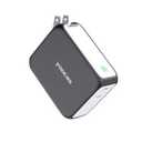 yoocas Portable Power Bank, 2in1 Hybrid Charger-5000mAh 20W Portable Charger with 45W GaN Charger-USB C Dual Ports for MacBook, Dell, Samsung, iPhone, iPad, Switch,Steam Deck and ect-Black & White