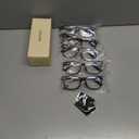 5 x CCVOO +2.0 Ladies Reading Glasses for Women Clear Vision 5-Pack Blue Light Filtering Readers with Spring Hinges