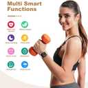 Smart Watch for Men Women Compatible with iPhone Samsung Android Phone 1.69 inch Full Touch Screen IP68 Waterproof Bluetooh Fitness Tracker Heart Rate/Sleep Monitor (Gold)