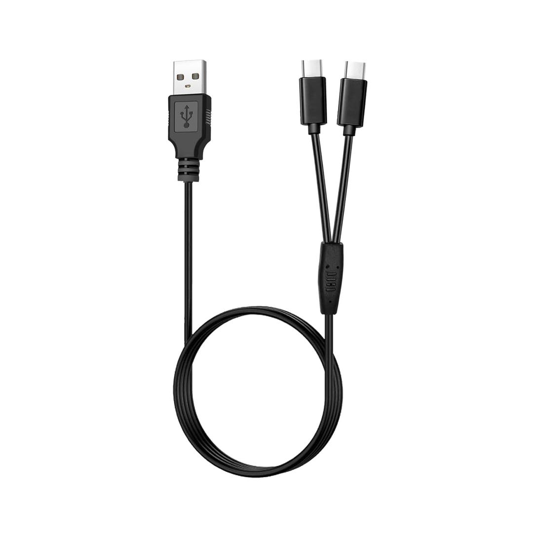 USB Charging Cable Compatible with OCOOPA/Zippo/UNIHAND/ORORO Magnetic Rechargeable Hand Warmers Heated Gloves Socks Pocket Portable Hands Heater Devices Replacement 2-in-1 Type-C Dual Charger Cord