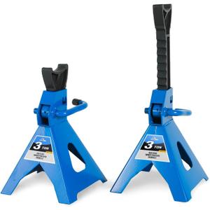 3 Ton (6,000 LBs) Automotive Jack Stands,Heavy Duty Steel Car Lifting Stand for Garages,Repair Shops,Adjustable Height 11.4"-16.8",1 Pair