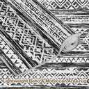 Tortania Area Rug Living Room Rugs - 8x10 Washable Large Soft Neutral Boho Moroccan Bohemian Farmhouse Rug Indoor Floor Carpet for Bedroom Under Dining Table Home Office Decor - Black White