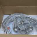 ANJIADENGSHI Modern Globe Chandelier, Brushed Nickel Pendant Lighting for Kitchen Island, Metal Adjustable Hanging Light Fixture for Dining Living Room Foyer Bedroom