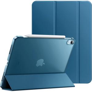 JETech Case for iPad Air 11-Inch M3/M2 (2025/2024), iPad Air 5/4 (2022/2020 5th/4th Generation 10.9-Inch), Slim Stand Hard Back Shell Cover with Auto Wake/Sleep (Blue)