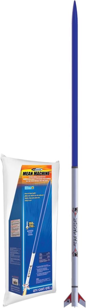 Estes 1295 Mean Machine Rocket-Building Kit, Advanced Flying-Rocket-Model Kit for Ages 10+, 80 Inches
