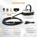 BEAMNOVA 2500W Car Steamer for Auto Detailing, High Pressure Handheld Steam Cleaner with Water Container, Portable Electric Steam Cleaning Machine