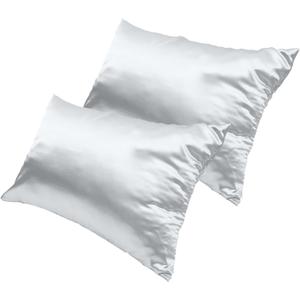 2pcs Comfortable Polyester Pillowcases with Zipper Design Soft Breathable and Cooling for Better Sleep Standard