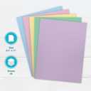 PrintWorks Pastel Cardstock 8.5" x 11" - 50 Sheets - 5 Assorted Pastel Colors - Ideal for School & Craft Projects - 67 lb/147 gsm - Made in the USA - SFI Certified (00684) (Single)