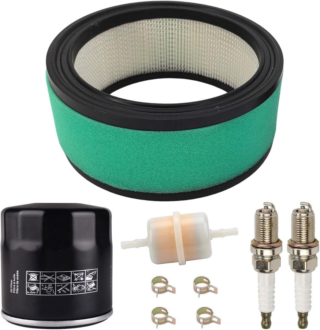 24 083 03-S Air Filter Tune up Kit for Kohler CH18 CH20 CH22 CH23 CH25 CH730 CH740 Command 18HP-25HP OHV Engines with 52 050 02-S Oil Filter Spark Plug Fuel Filter