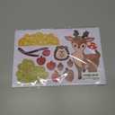 Cinrobiye Fall Animal Window Clings, Thanksgiving Woodland Animals Window Classrooms Door Stickers Autumn Gel Decals for Harvest Preschool Kindergarten Elementary Wall Glass Blackboard Decor, 9 Sheets