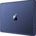 Soonjet CrackGuard for MacBook Air 15 inch Case | M5 M4 M3 M2 2026 2025-2023 | Anti-Crack Upgrade |100% Match Official Color | Hard Shell Laptop Cover | A3448 A3241 A3114 A2941 | Midnight Clear