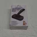 Self Cleaning Shedding Brush - Skin Friendly Grooming Tool for Dogs, Cats, and Puppies, Deshedding and Hair Removal for Long and Short Haired Pets, Black