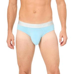 Jack Adams Men's Jack Adams Natural Fit Modal Brief (Blue, M)