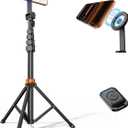 VIMOSE Phone Tripod, Tripod for iPhone with Remote & Strong Magnetic Holder for Magsafe, Stable Cell Phone Tripod for Video Recording, Essential Tripod & Monopod Accessories for iPhone/Android (66")