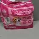 American Kennel Club Female Dog Wrap, Disposable Diapers with Wetness Indicator, Small, 50 Count