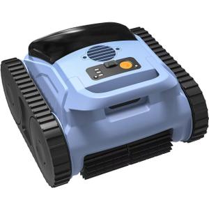 SAT20 Pro Robotic Pool Cleaner for Inground Pools, AI Sonar Smart Navigation, Cordless, 180-Mins Battery Life, Blue (Pale Blue)