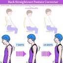 Posture Corrector for Men, Adjustable Back Support Brace, Comfortable Shoulder Brace, Breathable Posture Corrector for Women, Shoulder, Spine and Neck Pain Relief (Noir Black, M) 13.441*11.568inch